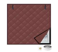 Pellicola termica per finestre, autoadesiva, in cotone, per porte, antivento e a risparmio energetico, 100 x 260 cm, colore: caffè