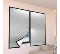 Pellicola termica per finestree contro il freddo,Tende Termiche Isolanti per Interni Con cerniera Pellicola Protettiva Antifreddo per Camera da Letto,Garage o Cucina