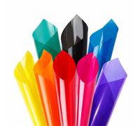 Pellicola trasparente colorata adesiva per vetrate in 8 colori
