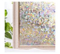 Pellicola trasparente colorata per finestre 3D Translucent Rainbow Window Privacy Film Stained Glass Vinyl Static Cling Adhesive Heat Control Stickers for Home