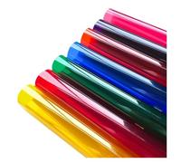 Pellicola trasparente colorata per finestre 7pcs Bundle 20cm x 30CM Transparent Window Film Color Solar Tint Self Adhesive Stain Glass Decor Vinyl DIY