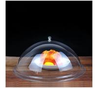 Pellicola Trasparente, Copertura Antipolvere Rotonda Rettangolare per Coprire e conservare Gli Alimenti,Round,27.8 * 13.5cm