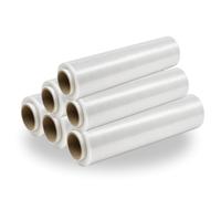 Pellicola Trasparente Estensibile 50x200 m Film Imballaggio 1,2,3 o 6 Rotoli