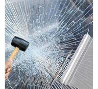 Pellicola trasparente per finestre, 40 x 300 cm, autoadesiva, protezione da schegge, anti-UV, per finestre, per protezione di sicurezza (4 mil)