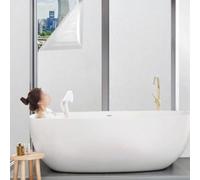 Pellicola trasparente per la privacy con strato olografico che cambia colore, riduce al minimo la visibilità esterna, lascia entrare la luce, semplice installazione fai da te su superfici in vetro (45