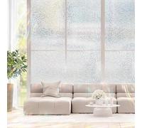 Pellicola trasparente per la privacy con strato olografico che cambia colore, riduce al minimo la visibilità esterna, lascia entrare la luce, semplice installazione fai da te su superfici in vetro (30