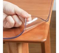 Pellicola Trasparente per Tavolo 1,5mm - Copritavolo Trasparente Rettangolare | Antimacchia - Antigraffio - Pulizia Veloce | Uso Quotidiano | Misure Personalizzate - GALEONE