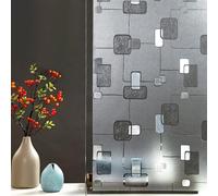 Pellicola Vedova in Vetro Smerigliato, Pellicola Decorativa per La Privacy della Vedova, Adesivo Vedova in Vetro Scalato, su Blockig Statico Cligs Vedova Clitti P, Chevron Pattern 2, 45 x 400 cm