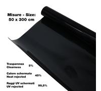 Pellicola vetri Black 50x300 cm