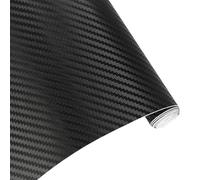 Pellicola vinilica 3D in fibra di carbonio ispessita, pellicola autoadesiva impermeabile for auto, moto e computer, 1 rotolo(150x100cm)
