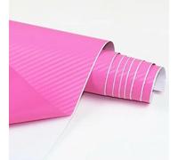 Pellicola Wrapping Auto Adesivo in vinile rosa in fibra di carbonio for auto, 127 x 30 cm, for console centrale, cruscotto, bocchette dell'aria, vano portaoggetti, accessori interni Pellicola Adesiva