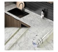 Pellicole Alta Temperatura,Carta da Parati Effetto Pellicola antiolio da cucina, fornello, impermeabile, antiumidità, carta da parati, piano di lavoro, autoadesiva, piastrelle, marmo, adesivo(B)