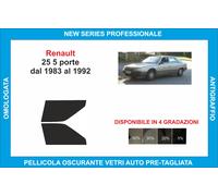 pellicole oscuranti vetri renault 25 5p dal 1983-1992 kit anteriore