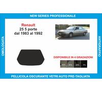 pellicole oscuranti vetri renault 25 5p dal 1983-1992 kit lunotto