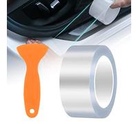 Pellicole Protettive per Vernici Auto, Pellicola Wrapping Trasparente Protettiva per Vernice Auto MTB Moto Bici, Pellicola Universale Protezione Autoadesiva per Bordi Della Porta Adesivi (5cm x 10M)