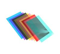 Pellicole PVC Colorate per Luci LED e Flash, 9 Pezzi Trasparenti | Pvc Plastica, Correzione Cromatica e Temperatura Stabile, Fotografie in Esterno, Palco, Kit per Professionisti