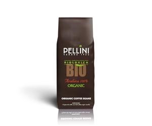 Pellini Caffè in Chicchi per Espresso Bio, Miscela 100% Arabica, Caffè in Grani dal Sapore Dolce e Delicato da Agricoltura Biologica, 500g