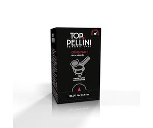 Pellini Caffè Top 100% Arabica, 108 Caffè in Calde Compostabili ESE dall'Aroma Intenso e Avvolgente e Tostatura Delicata, 6 Confezioni da 18 Cialde
