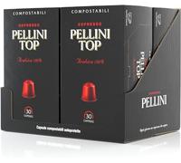 Pellini Caffè Top 100% Arabica, 120 Capsule Caffè Compatibili Nespresso dall'Aroma Intenso e Avvolgente e Tostatura Delicata, Compostabili e Autoprotette, 4 Confezioni da 30 Capsule