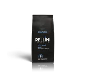 Pellini Decaffè Caffè Decaffeinato Macinato Moka - Caffè Decaffeinato Aromatico, con Note di Frutta Secca, Tostatura Lenta, Espresso Italiano Cremoso, 185g, Formato Morbido con Valvola Salvafreschezza