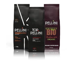 Pellini set degustazione caffè in grani Top, Bio, Vivace, 3 confezioni da 500g (1,5 kg)