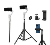 PellKing - Asta di estensione per treppiedi 2 in 1, 59 pollici, regolabile, con clip per telefono per DJI OM4/Osmo Mobile 3 2/Feiyu Zhiyun e altri accessori per stabilizzatore cardanico