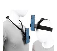 Pellking POV/Vlog Smartphone Head Strap Mount Selfie Neck Holder Mount Kit,Compatible with iPhone Samsung Smartphones,Hero 9, 8, 7, 6, 5, 4, 3, 2, 1, DJI Osmo Action…