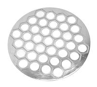 Pelmeni Maker 37 Fori in Alluminio Lega - Forma Professionale per Dumpling Ravioli, Strumento Fai da Te Ideale per Famiglia Celebrations e Picnic (Argento)