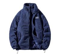 Pelo con Collo in Velluto a Coste Autunno Inverno da Uomo e da Donna, Caldo Capospalla Casual per l'uso Quotidiano Cappotto Pelliccia