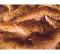Pelo Corto Tessuto Pelliccia Orso Marrone Castagna - Marrone, 1Mtr - 150cmx100cm