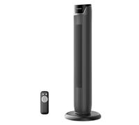 Pelonis Ventilatore a torre con telecomando - 5 livelli di velocità e 4 modalità (AI/Notte/Vento naturale) 9H, display LED con funzione di memoria - Ventilatore a risparmio energetico per ufficio