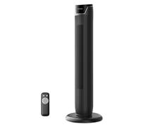 PELONIS Ventilatore Torre con Telecomando - 5 Velocità & 4 Modalità (AI/Notte/Natura) Timer 9H, Display LED con Memoria - Efficiente per Ufficio Camera