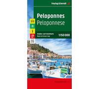 Peloponnes, Straßen- und Freizeitkarte 1:150.000, freytag & berndt: Mit Infos und Top Tips: AK 0833