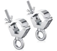 Pelopy 4 morsetti resistenti per tralicci da 5 cm con bullone a occhiello per tubo traliccio da 48-51 mm, morsetti per luci da palcoscenico in alluminio per montaggio a parete video a LED e