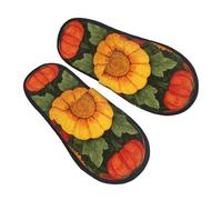 Pelose Pantofole Uomo Autumn Fall Leaves Maple Leaves Ciabatte da Casa Moda Scarpe di Cotone per Casa Interne Inverno L