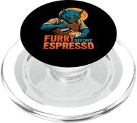 Peloso Prima Espresso Lupo Mannaro Caffè Art PopSockets PopGrip per MagSafe