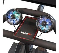 Peloton Bike - Ventola doppia per bicicletta Peloton Bike con supporto per telefono, interamente in metallo, non richiede batterie, accessori per Peloton Bike