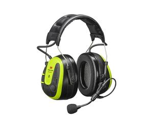 Peltor 3M WS ALERT X MRX21A4WS6 Paraorecchie, 30 dB, Giallo | Auricolare Bluetooth con Microfono Boom a Cancellazione del Rumore, Promemoria Kit Igiene, per ambienti rumorosi