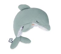 Kaloo - Borsa per acqua calda calda e fredda - Peluche a forma di delfino - Riempita con palline di argilla - Antidolorifico - Blu - Dalla nascita - K211004