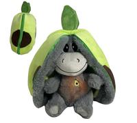 Peluche a di asino, 30 cm, peluche che l'asino, peluche a di asino, cuscino di peluche Realistic Breathing Motion Lights Music, antistress Sleep Music per bambini