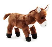 Peluche a forma di asino, marrone, in piedi Poitou
