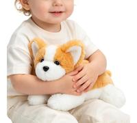 Peluche a forma di cane sdraiato, morbido cuscino per il corpo che dorme | Cuccioli di peluche per ragazze e per coccolare per il compleanno in camera da letto o a casa