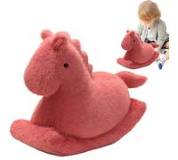 Peluche a forma di cavallo - Giocattolo a dondolo da 40 cm - Animale realistico morbido e tenero, compagno divertente per bambini adulti nel soggiorno