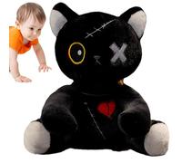 Peluche a forma di coniglio di Halloween, morbido e abbracciabile, con design spaventoso, cuscino decorativo con animali per lo stato autunnale, simpatica idea regalo