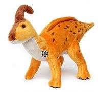 Peluche a forma di dinosauro parasaurolophus, 35 cm, arancione