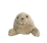 Peluche a forma di foca, 9 pollici, morbido peluche a forma di foca bianca, realistico peluche di un animale marino (Phocidae)(Grey)
