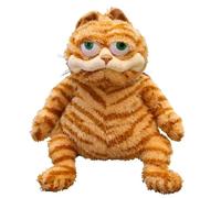Peluche a forma di gatto arancione grasso, 30 cm, con gattino grasso, simpatico gatto grasso gatto peluche, cuscino di peluche per bambola gatto grasso (30 cm)