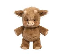 Peluche a forma di mucca - 45 cm | morbido e avvolgente decorazione della stanza, piccolo peluche per il comfort, compagno, casa, ufficio, auto, cameretta dei bambini, camera da letto, hotel
