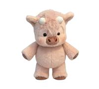 Peluche a forma di mucca - 45 cm | morbido e avvolgente decorazione della stanza, piccolo peluche per il comfort, compagno, casa, ufficio, auto, cameretta dei bambini, camera da letto, hotel