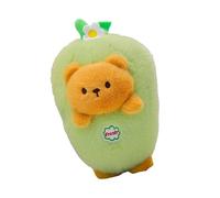 Peluche a forma di orso, reversibile, orso in bambola vegetale, peluche trasformabile in melanzane per il compagno di sonno dei bambini